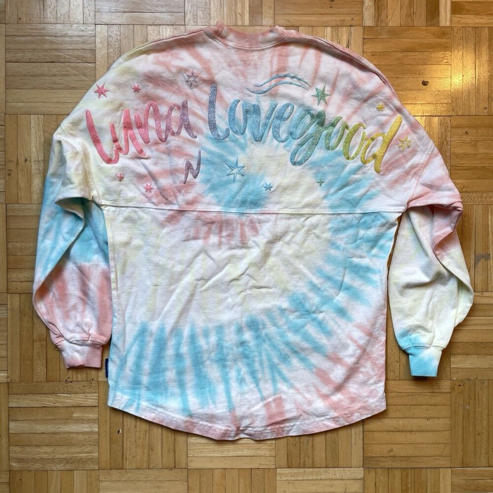 Harry Potter Spirit Jersey Adult XS Luna Lovegood Tie Dye Pastel Pink Unisex